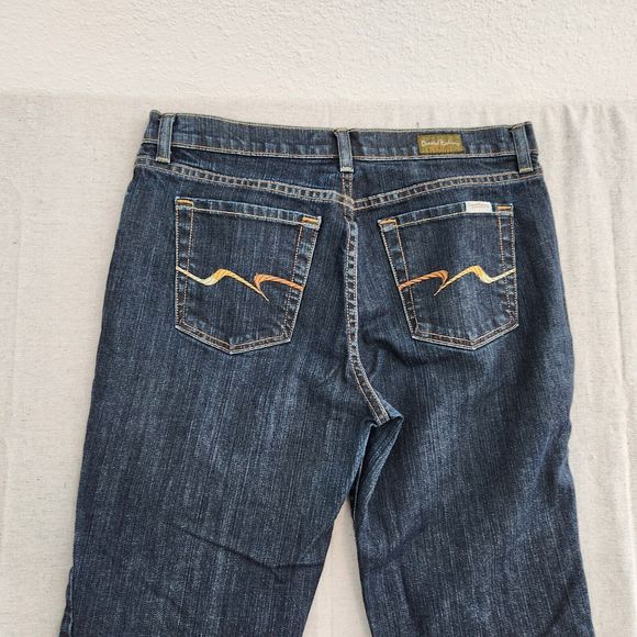 David Kahn Jeans Women 10 Blue Denim Stretch Bootcut Mid Rise 32x32 Made in USA - Picture 14 of 16